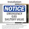 Signmission Emergency Gas Shutoff Valve OSHA Notice Sign, Vinyl Decal, 10in W x 7in L, 2PK OS-2PACK-NS-D-710-L-11850 - alternate 5